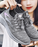 Women Fashion Breathable Casual Sport Sneakers Black Gray Pink 36-41