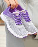 Popular Colorblock Breathable Women Sport Sneakers 36-41