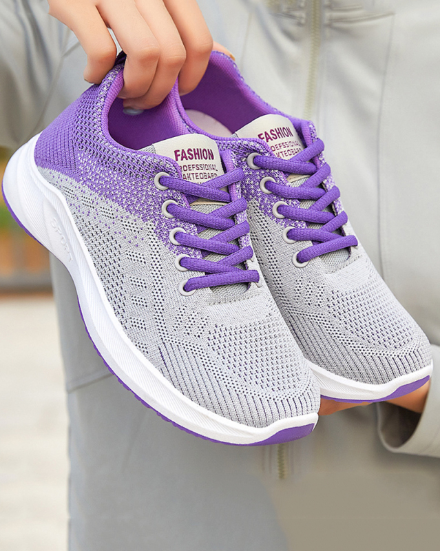 Popular Colorblock Breathable Women Sport Sneakers 36-41