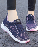 Hot Sale Soft Casual Women Sports Sneakers Black Gray Blue 36-41