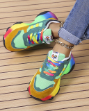 Popular Women Colorful Sports Sneakers Green Blue 35-43