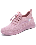 Women Fashion Breathable Casual Sport Sneakers Black Gray Pink 36-41