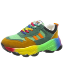 Popular Women Colorful Sports Sneakers Green Blue 35-43
