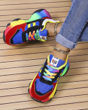 Popular Women Colorful Sports Sneakers Green Blue 35-43