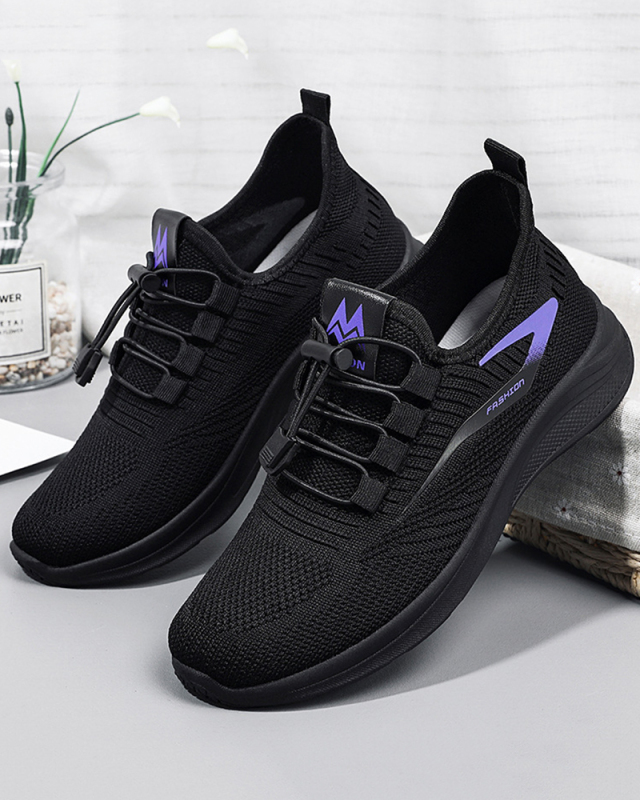 Women Fashion Breathable Casual Sport Sneakers Black Gray Pink 36-41