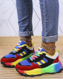 Popular Women Colorful Sports Sneakers Green Blue 35-43