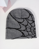 Spider Web Jacquard Knitted Hat Beanie Hat