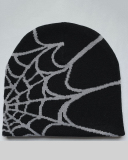 Spider Web Jacquard Knitted Hat Beanie Hat