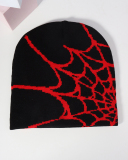 Spider Web Jacquard Knitted Hat Beanie Hat