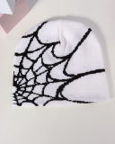 Spider Web Jacquard Knitted Hat Beanie Hat