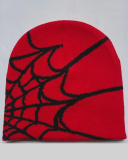 Spider Web Jacquard Knitted Hat Beanie Hat