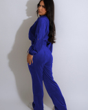 New Arrival Velvet Long Sleeve Women Winter Fashion Two Piece Pant Set S-XL