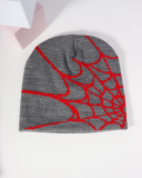 Spider Web Jacquard Knitted Hat Beanie Hat