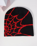 Spider Web Jacquard Knitted Hat Beanie Hat