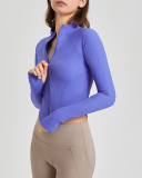 Long Sleeve Shape Casual Running Fitness Coat S-XL