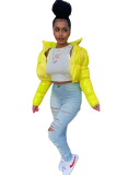 Women Long Sleeve Solid Color Bright Color Jackets S-2XL