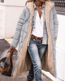 Women Elegant Long Sleeve Hoodies Fleeces Slim Winter Warm Long Coats S-2XL