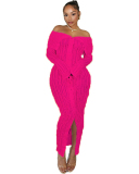 Off Shoulder Women Elegant Hot Long Dress S-XXL