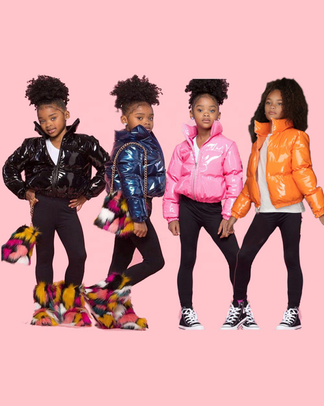 Kids Winter Wholesale Long Sleeve Cotton Jackets 80-130cm