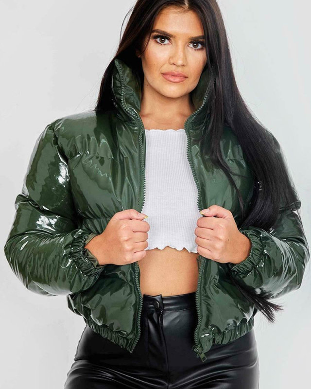 Women Long Sleeve Solid Color Bright Color Jackets S-2XL