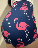 High Waist Fruit Cute Printing Sports Back Wrinkles Shorts S-L
