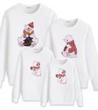 Cotton Christmas Red Family Clothing Fall and Winter Sweatshirt