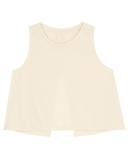 Yoga Sleeveless Solid Color Fitness Vest Beige Olive Blue S-L