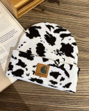 Leopard Cow Milk  Fashion Y2K Beanie
