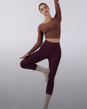 Hole Elbow Long Sleeve Fitness Yoga Top S-L