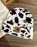 Leopard Cow Milk  Fashion Y2K Beanie