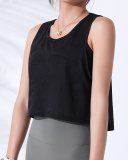 Yoga Camo Cute Crew Neck Running Sleeveless Vest S-L