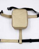 Y2K Fashionable Leg Bag Cool Fanny Pack Outdoor Hiking Motorcycle Embroidered Thread Leg Bag