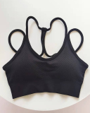New Women Running Solid Color Work Out Sports Bra S-L