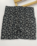 Leopard Printed Hips Lift High Waist Sports Shorts S-L