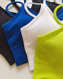 New Women Running Solid Color Work Out Sports Bra S-L