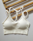 New Women Running Solid Color Work Out Sports Bra S-L