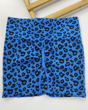 Leopard Printed Hips Lift High Waist Sports Shorts S-L