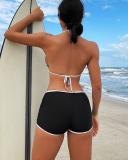 Black Women Two Piece Sporty Bathing Suit S-L