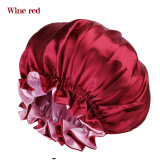 Double Layer Satin Bonnet for Sleeping and Makeup