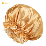 Double Layer Satin Bonnet for Sleeping and Makeup