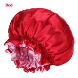 Double Layer Satin Bonnet for Sleeping and Makeup