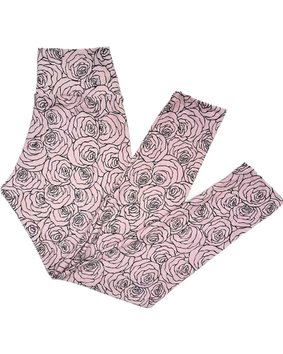 Women Quick Drying Printed High Waist Running Training Pants S-L