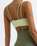 Trendy Strappy Irregular Quick Dry Sling Fitness Vest Yellow Blue Black S-L