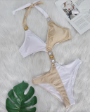 Diamond Women Hollow Out One Piece Swimsuit S-L