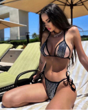 Sequin Hollow Out Women Bikini Set S-L