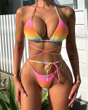 Multi Color Brazilian Bikini Set S-L