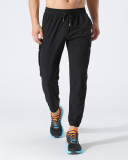 Quickly Drying Loose Casual Fitness Side Pocket Pants Black Green Blue M-4XL