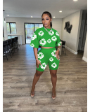 Digital Printed Women Summer Two Piece Short Set S-XXL