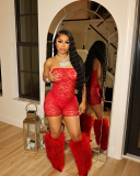 Strapless Women Lace Sexy Jumpsuit S-XXL