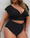 Plus Size Boho Tankini Set Women's Plus Size Swimwear L-4XL